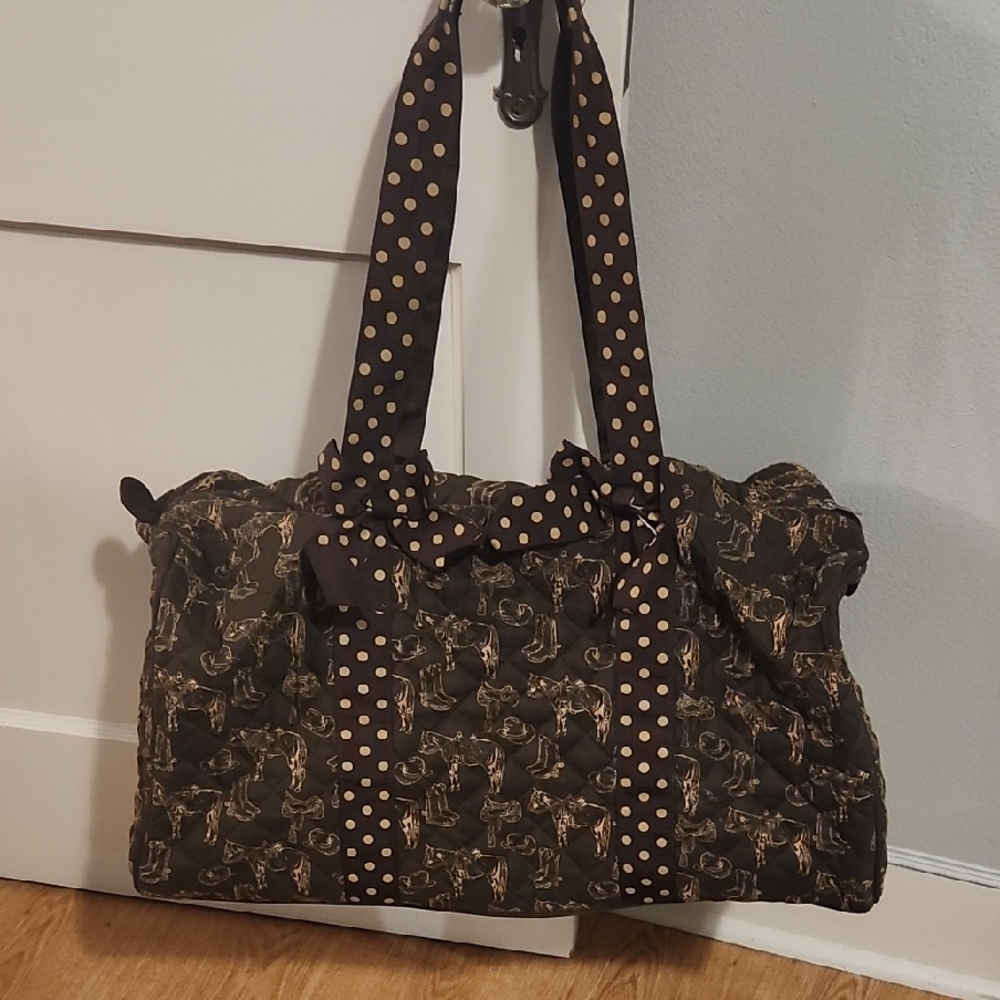 Stylish Black and Gold Women's Bag